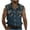 Navy, variant on WREESH Men Summer Sleeveless Button Down Shirt Camouflage Patchwork Tank Top Trendy Casual Muscle Shirt with Pockets