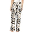 thumbnail image 3 of Xecao Snake Women's Straight Lounge Pajama Pants: The Epitome of Relaxed Sleepwear, 3 of 9