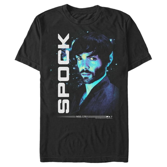 Men's Star Trek: Discovery Spock Portrait Graphic Tee Black Small