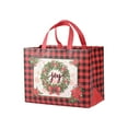 thumbnail image 2 of Lilgiuy Christmas Bags for Gifts Large Tote Treat Portable Reusable Non Woven with Handles Gift for Small Businesses, Shopping, Gift wrapping, 12.8 x 9.8 x 6.7 In, 2 of 6