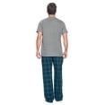 thumbnail image 4 of Ashford & Brooks Men's Woven Short Sleeve Jersey Top & Pajama Pants Set, Green Blackwatch, S, 4 of 5