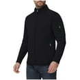 thumbnail image 2 of gbyLJF Men's Zip Up Jackets Solid Color Stand Collar Long Sleeve Fleece Cardigan Casual Sweatshirt Jacket with Zipper Pockets, 2 of 8