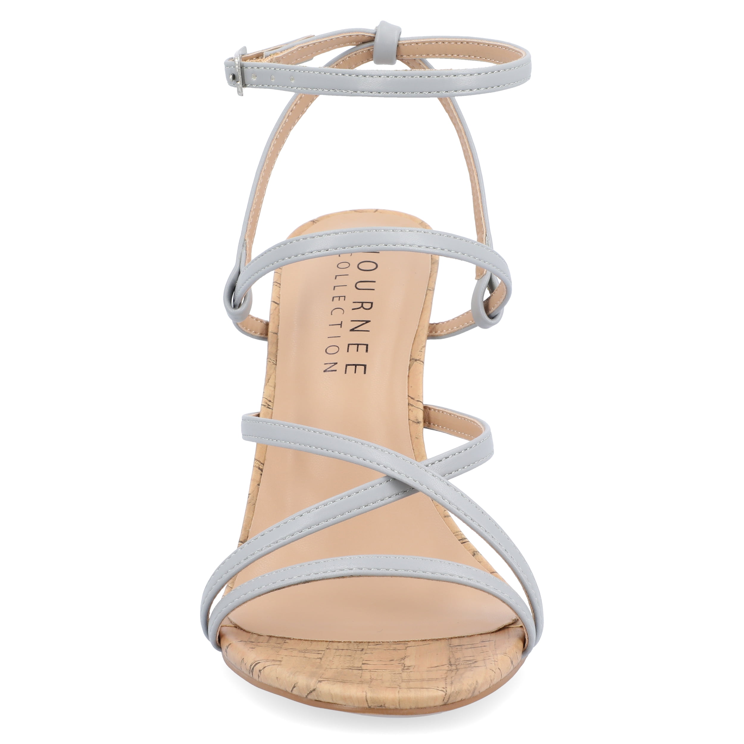 Journee Womens Fylissa Multi Strap Stiletto Open Toe Sandals