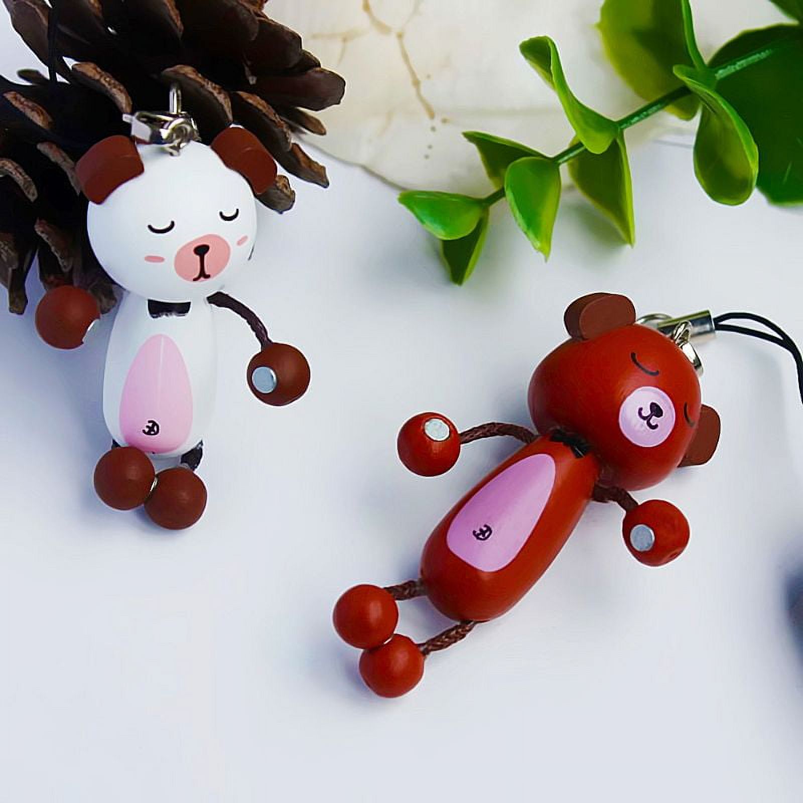 [Brown Bear & White Bear] - Cell Phone Charm Strap / Camera Charm Strap / Handbags Charms