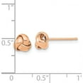 thumbnail image 2 of 14K Rose Gold Polished Love Knot Post Earrings (6 X 6.5) Made In Turkey tl1046r, 2 of 5