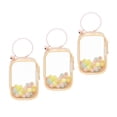 thumbnail image 1 of Bolsa pequeña de PVC para muñecas, vitrina de minifiguras, portátil, organizador colgante, bolsa de exhibición de figuras transparente para muñecas Cuadrado rosa, 1 of 8