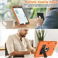 thumbnail image 4 of AVAWO Case for iPad 9th/8th/7th Generation (2021/2020/2019), iPad 10.2 Case with Pencil Holder & Kickstand, Hybrid Shockproof Protective Cover Case for iPad 9 8 7 Gen 10.2",Orange+Black, 4 of 8
