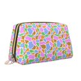 thumbnail image 2 of Picia Colorful Cow Skin Print Leather Makeup Bag Make Up Bag Travel Toiletry Bag for Her Girlfriend Teacher Teen Girl Gifts, 2 of 8