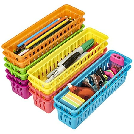 Prextex Classroom Pencil Organizer Pencil Basket or Crayon Basket