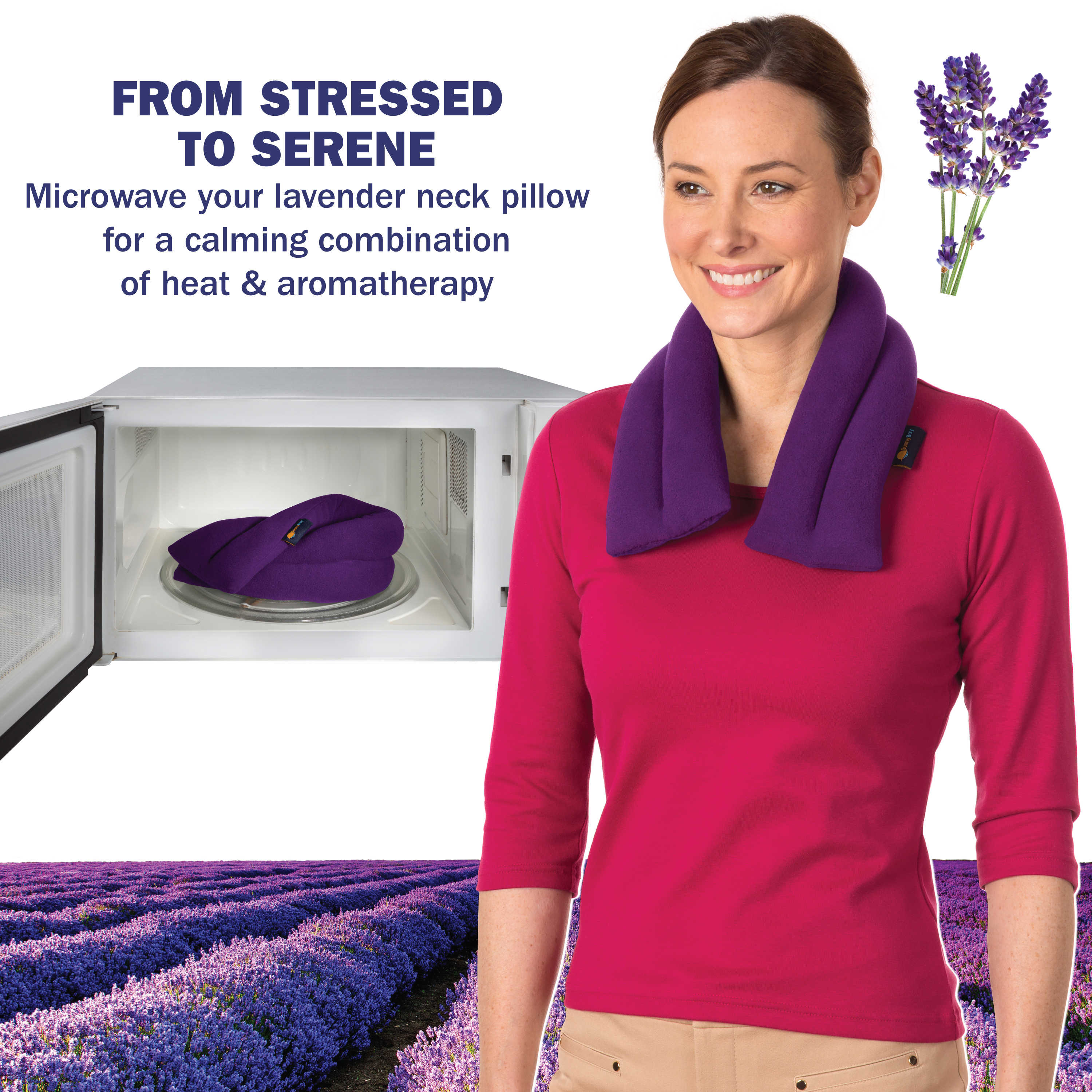 microwavable lavender neck wrap
