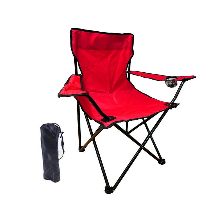 Lightweight Camping Chairs for Adults, Outdoor Folding Chair, Camp Chair  Foldable Garden Chairs Picnic Chair Foldable Chair, Portable Fishing Chairs  Red 