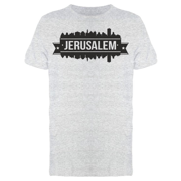Jerusalem Skyline Silhouette Tee Men's -Image by Shutterstock