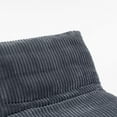 thumbnail image 3 of CQSXDA Corduroy Bean Bag Chair For Adults In Plush Grey Fabric, Ergonomic Single Seat For Living Room And Bedroom, 3 of 9