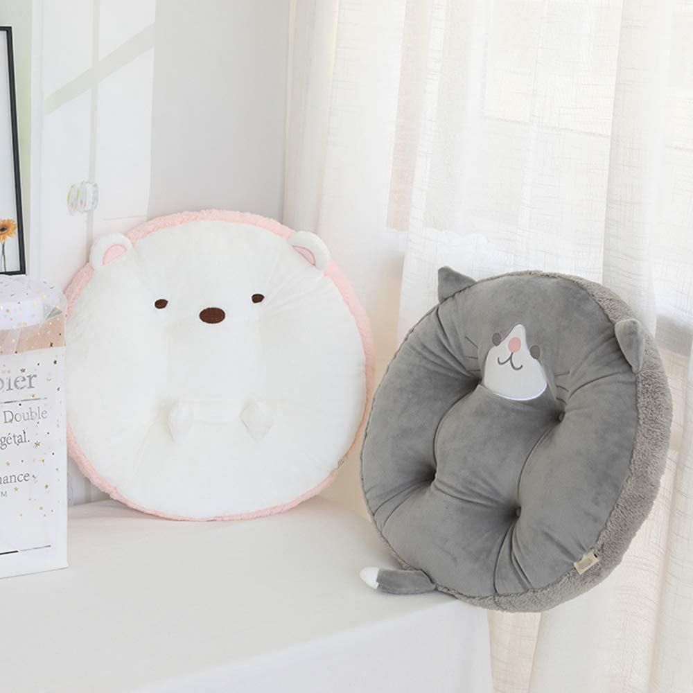 Sof Elk Bear Pillow Animal Seat Cushion Stuffed Plush Sofa Indoor Floor  Home Chair Decor Winter Children Girls Gift - AliExpress