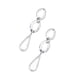 thumbnail image 1 of Aretes Doble Ovalo Con Gota Marca Ketzalia De Plata Ley .925 KETZALIA JOYERIA ARTESANAL Colección 2021, 1 of 3