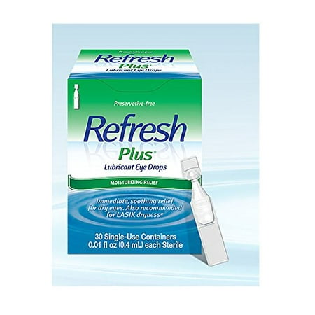 2 Pack - Refresh Plus Sensitive Single-Use Sterile Lubricant Eye Drops 50 Each