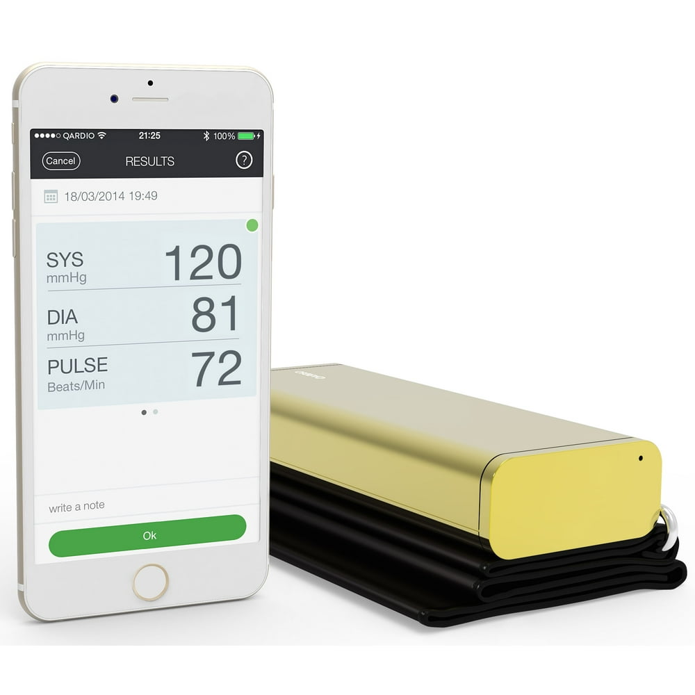 QardioArm Wireless Blood Pressure Monitor Gold
