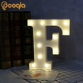 thumbnail image 4 of LED Marquee Letter Lights Sign, Light Up Alphabet Letter for Home Party Wedding Decoration F Letter F, 4 of 7
