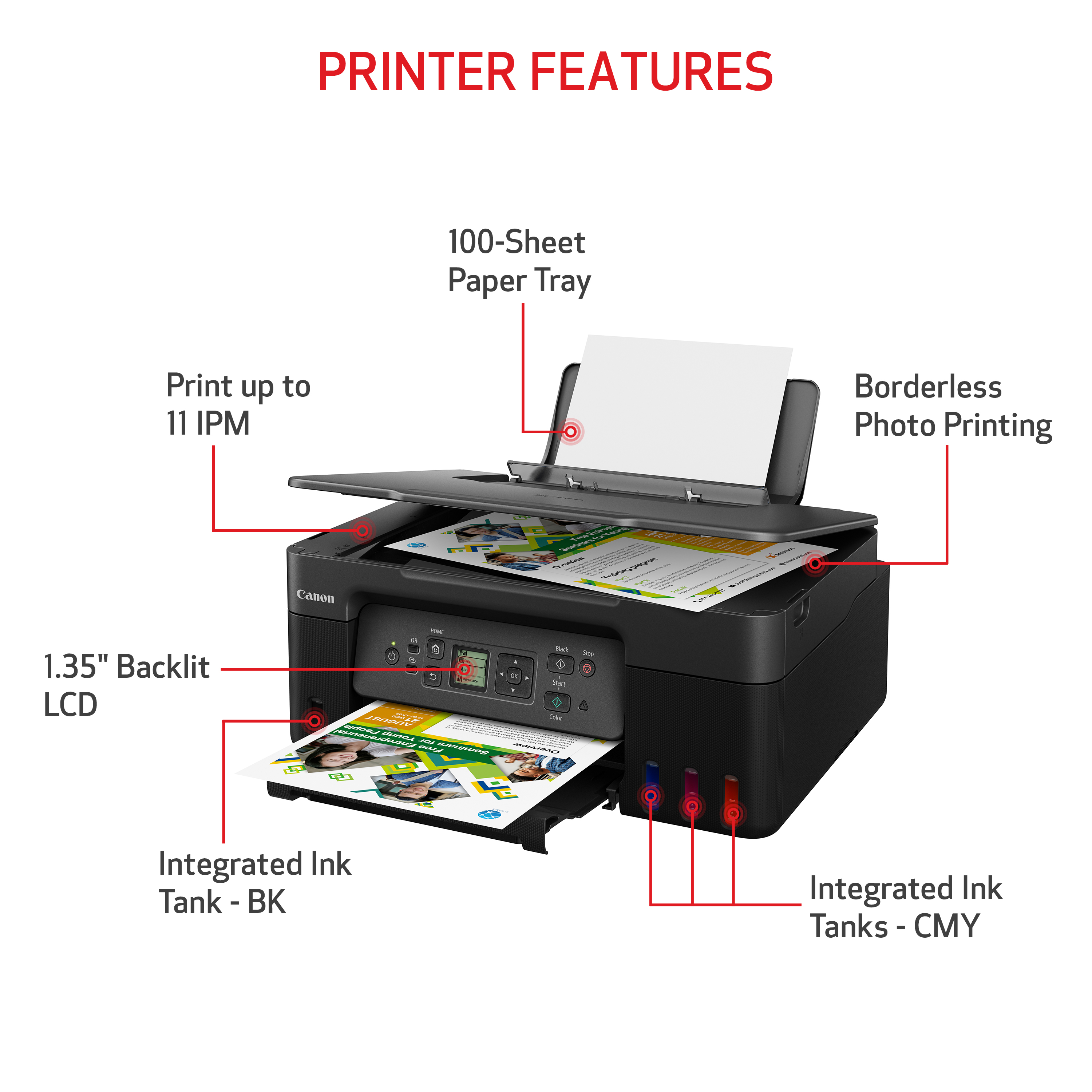 Canon PIXMA G3270 MegaTank All-in-One Printer photo 4