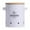 White, variant on Fiocias Onion Storage Bin, Onion Garlic Storage Canister Food Container with Lid, Rustic M