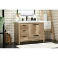thumbnail image 2 of Elegant Decor Wyatt 42" Aluminum MDF Single Bathroom Vanity in Natural Oak, 2 of 8