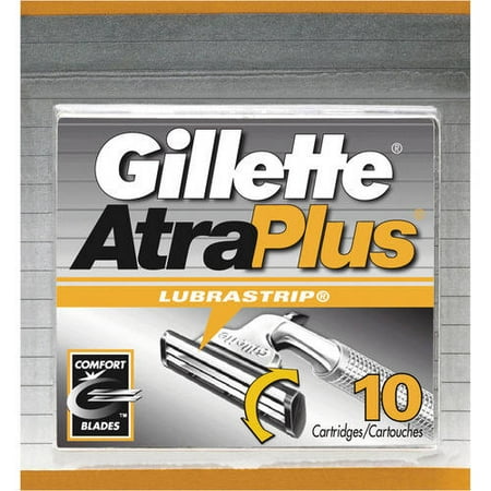 Gillette Atra Plus Razor Replacement Cartridges, 10 ct