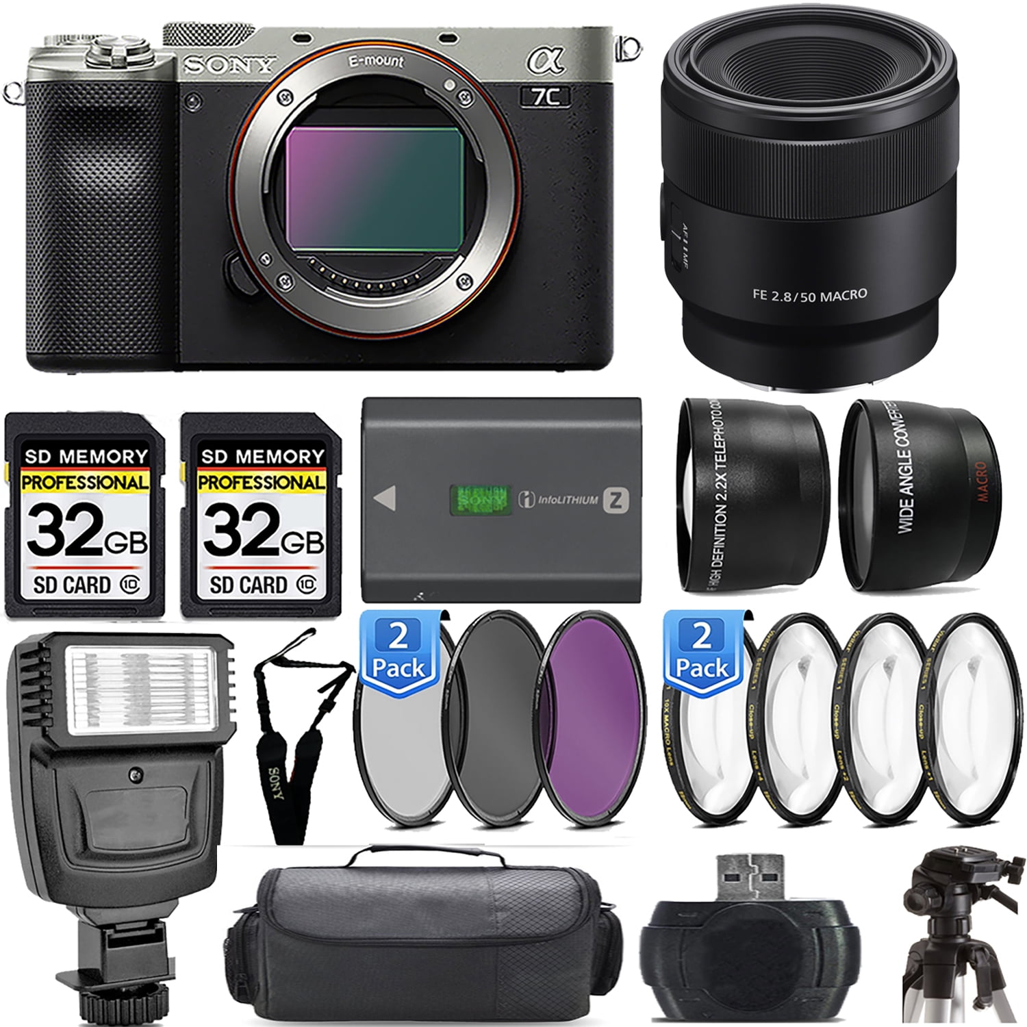Sony FE 24-70mm F2.8 GM II SEL2470GM2 G Master Lens for E-Mount Full Frame  Mirrorless Cameras Bundle with Deco Gear Photography Backpack + UV FLD CPL  Filter Kit + Software and Accessories 