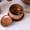 Khaki, variant on Natural Wooden Salt Cellar with Lid, Vintage Spice Container Sugar Bowl Pepper Holder Kitchen Countertop Storage Box
