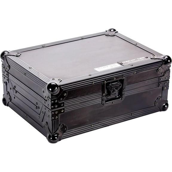 Deejay LED Flight Road Case with Laptop Shelf for Pioneer DJM-900 or DJM-900 Nexus Club Mixer Controller, Black