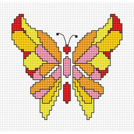 UPC: 4840746011832 | Butterfly B049L Counted Cross-Stitch Kit
