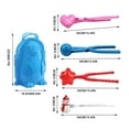 thumbnail image 3 of Dvkptbk 5PCS Snow Snowball Maker Clip Maker Animal Shaped Snow Sand Molds Tool Winter Snow Toys Kit, 3 of 7