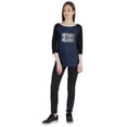 thumbnail image 4 of Inkmeso Femmes Raglan Manches 3/4 Tshirt Motivational Quote Rien Graphique Haut de Maillot, 4 of 7