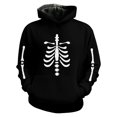 thumbnail image 2 of Little Boys Halloween Hoodies Skeleton Print Pullover Sweat Long Sleeve Outfit Kids Summer Casual Tops Size 5-6T, 2 of 2