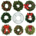 thumbnail image 4 of 8 Inch Round Metal Wire Frame Garland for Wedding Valentine Easter St Patrick DIY Wreath, 4 of 6