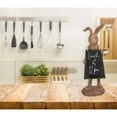 thumbnail image 6 of Creative Co-Op Rabbit Figurine Holding Working Chalkboard, 6 of 7