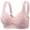 Pink, variant on Lixiuxyad Women's Thin Seamless Vest Soft Support Plus Chest Small Half Fixed Cup Breathable Bra,Bras for Women Beige 36