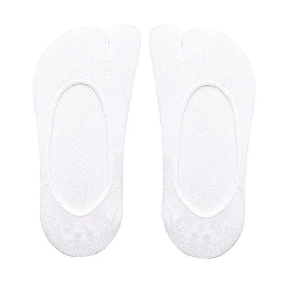 Calcetines Con Chancletas De 2 Dedos Para Mujer Calcetines Invisibles Con Dedos Para Zapatos Mocasines Sneaker Blanco Sunnimix Calcetines de mujer