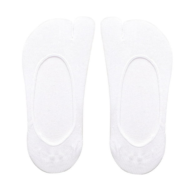 Calcetines Con Chancletas De 2 Dedos Para Mujer Calcetines Invisibles Con Dedos Para Zapatos Mocasines Sneaker Blanco Sunnimix Calcetines de mujer
