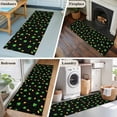 thumbnail image 5 of St. Patrick's Day 2'x6' Runner Rugs for Hallway Kitchen Bedside Non Slip, Green Shamrock Gold Coin Minimalist Black Entryway Rug Runners with Rubber Backing, Long Carpet Runner for Laundry Room, 5 of 8