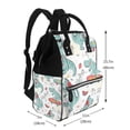 thumbnail image 2 of Fuzoiu Music Lover Dinosaur Print Diaper Bag Backpack,Baby Essentials Travel Tote,Multi function Waterproof Diaper Bag, Travel Essentials Baby Bag - Unisex, 2 of 6