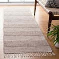 thumbnail image 2 of SAFAVIEH Montauk Karlene Geometric Cotton Runner Rug, Ivory/Steel Grey, 2'3" x 16', 2 of 8