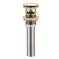 thumbnail image 1 of Pop-Up Bathroom Sink Drain with Overflow Brushed Gold, 1 of 8