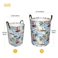 thumbnail image 4 of KLL Watercolor Sailboat Waterproof Foldable Laundry Hamper Bucket with Handles for Storage Bin,Kids Room,Home Organizer (Medium ), 4 of 7