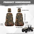 thumbnail image 7 of XYZCANDO Green Camo Forest Seat Cover for UTV Water-Resistant Rhino Bucket Seats Cover with Headrest Cover Breathable UTV Seat Covers Accessory Part for Rhino 450 660 700, 7 of 7