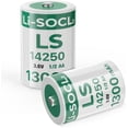 thumbnail image 2 of UYWGF-2-Pack LS14250 3.6V 1/2AA 1300mAh Lithium Battery for SAFT Water Meter Electricity Meter Gas, ER14250 Batteries Non-Rechargeable, 2 of 4