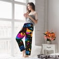 thumbnail image 4 of Uemuo Mexican Flower Traditional1 Pattern Women's Wide Leg Palazzo Lounge Pants with Pockets Light Weight Loose Comfy Casual Pajama Pants-X-Large, 4 of 9