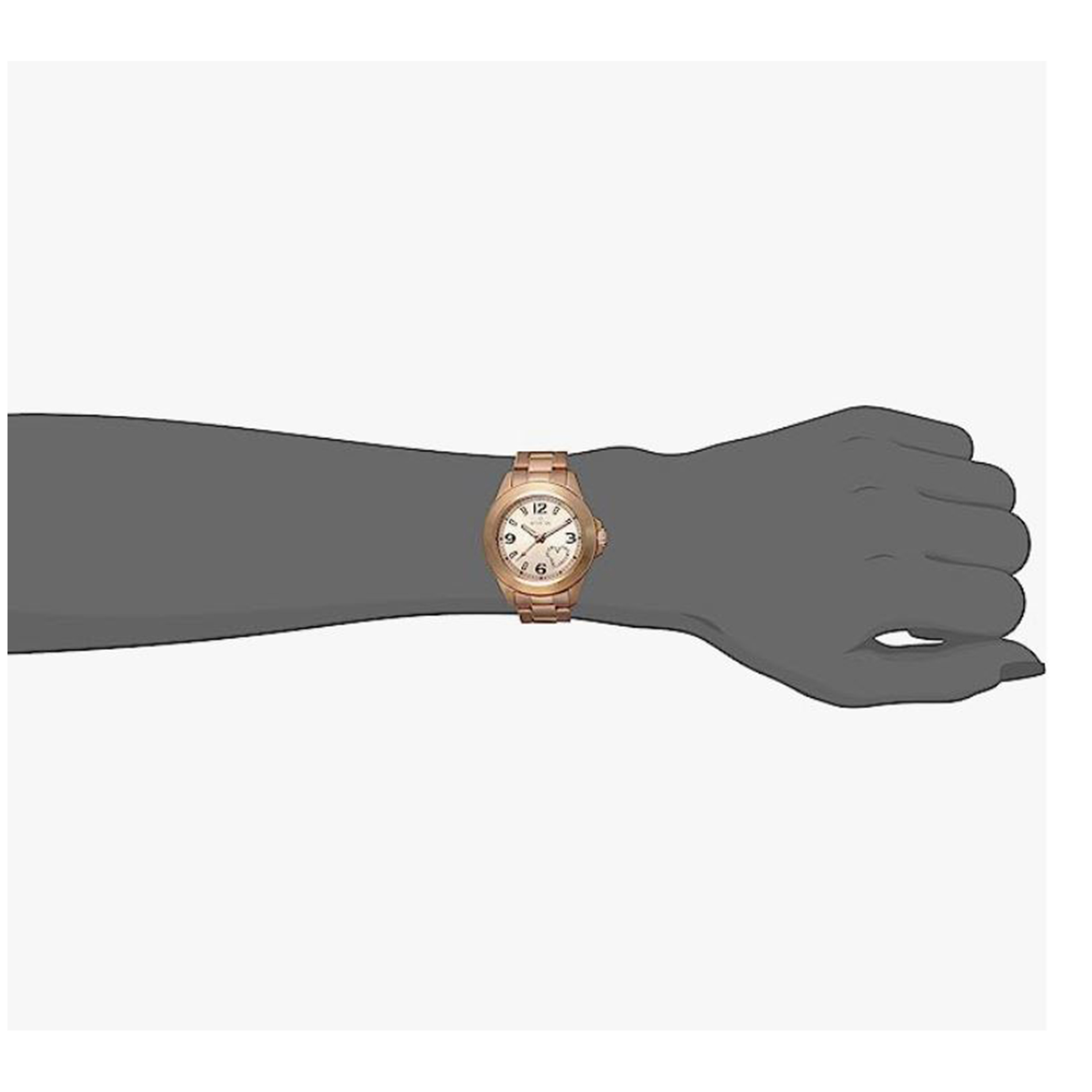 1545. Invicta Women\'s Heart Silver & Rose Watch with Crystal Accents Joe Rodeo Secret Heart Ladies Diamond Watch 1.60ct 964808 main image 3