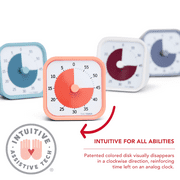 Time Timer MOD Home Edition — 60 Minute Kids Visual Timer Study Tool (Dreamsicle Orange)