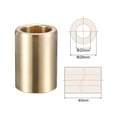 thumbnail image 2 of Uxcell Sleeve Bearings Cast Brass Self-Lubricating Bushing 0.79 x 20.31 x 1.57 inch, 2 of 5