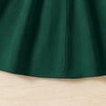 thumbnail image 6 of hotojiny Girl Long Sleeve Dress Lace Trim Collared Fall Clothes Knee Length Flowy A-Line Corduroy Dresses Children Clothes(Army Green,2-3 Years), 6 of 9